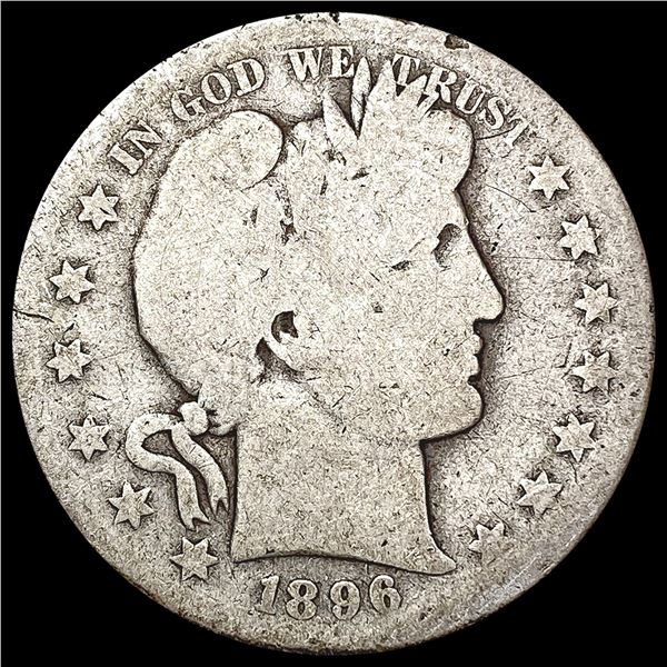 1896-S Barber Half Dollar NICELY CIRCULATED