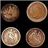 Image 1 : [4] 1836-1856 Capped Bust and Seated Dimes HIGH GRADE