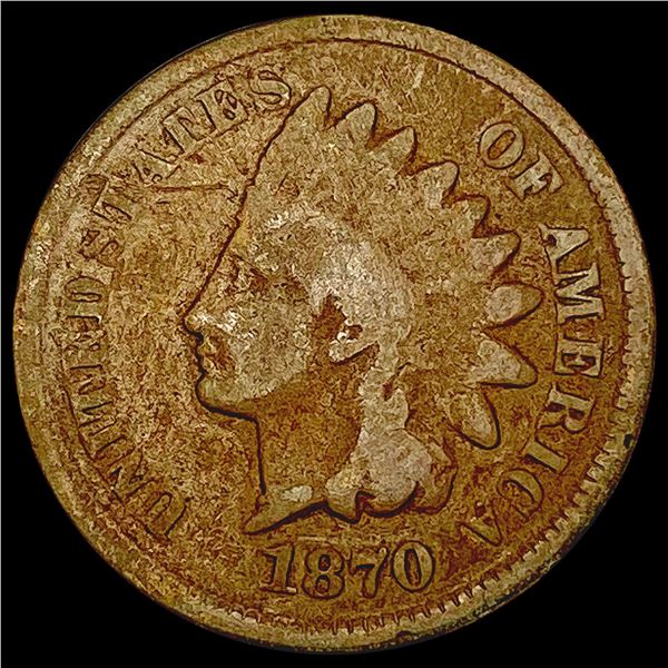 1870 Shallow N Indian Head Cent NICELY CIRCULATED