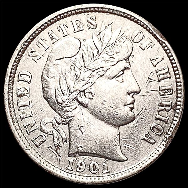 1901 Barber Dime CLOSELY UNCIRCULATED