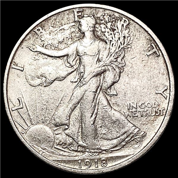 1918-S Walking Liberty Half Dollar CLOSELY UNCIRCULATED