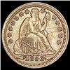 Image 1 : 1853 Arrows Seated Liberty Dime CLOSELY UNCIRCULATED