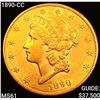 Image 1 : 1890-CC $20 Gold Double Eagle UNCIRCULATED