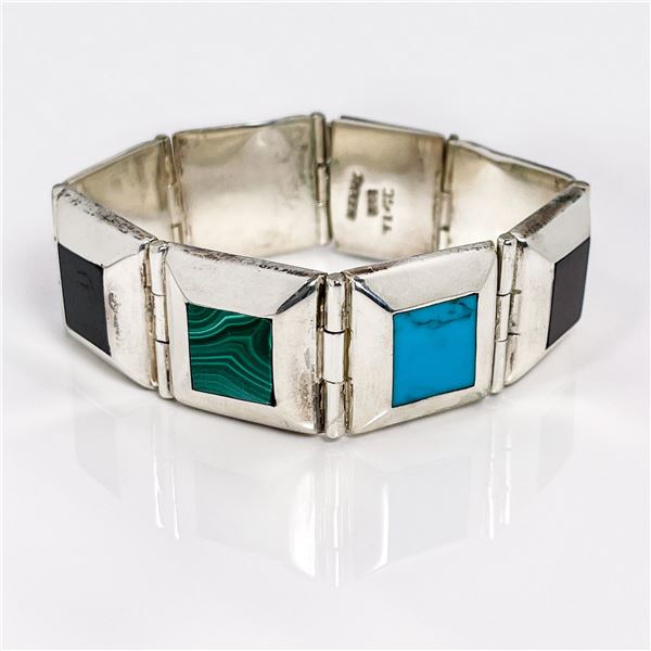 Sterling Silver Multi Stone Bracelet