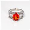 Image 1 : Sterling Silver C2 & Citrine Ring
