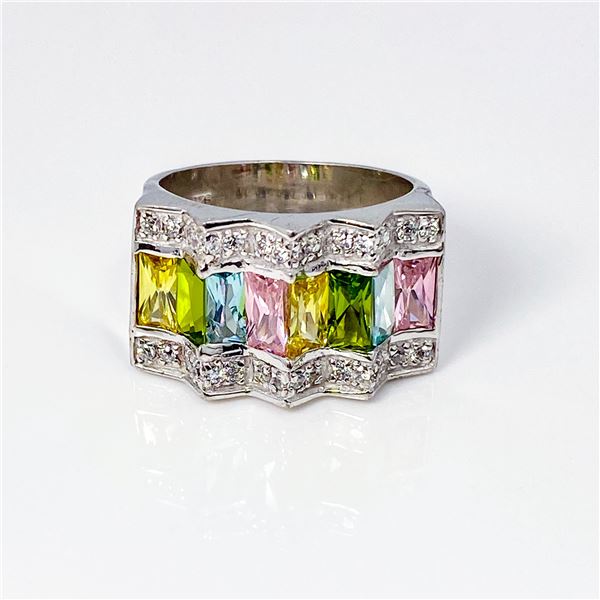 Lds Sterling Silver Birthstone Ring