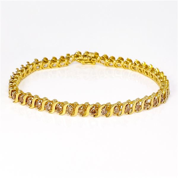 14k yg Diamond Tennis Bracelet