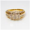 Image 1 : 10k TT Wedding Ring with Invisible Set Diamonds