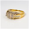 Image 4 : 10k TT Wedding Ring with Invisible Set Diamonds