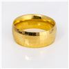 Image 1 : 14k yg Checker Comfort Fit Half Round Band