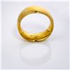 Image 2 : 14k yg Checker Comfort Fit Half Round Band