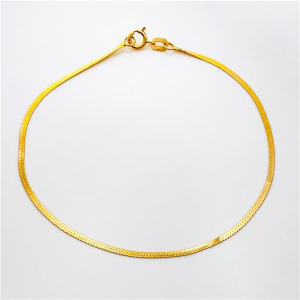 10k yg Herring Bone Bracelet