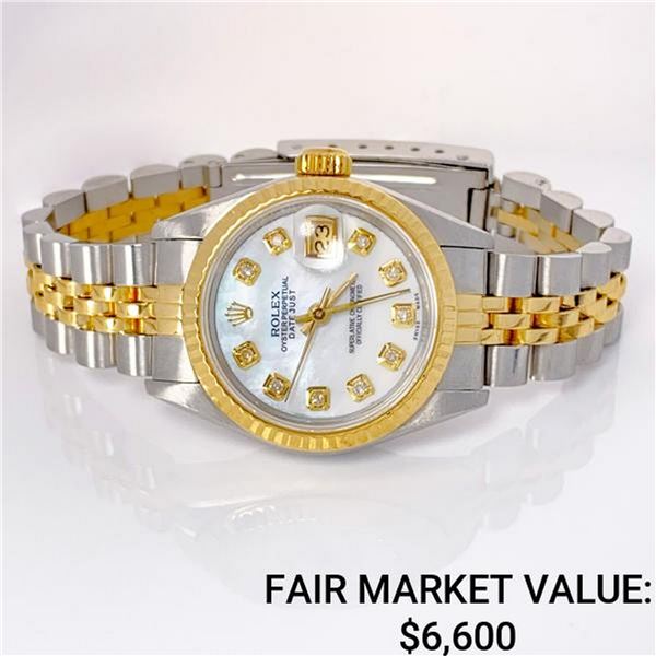 Lds TT Datejust-Mother of Pearl Diamond Dial