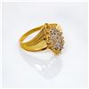 Image 5 : 10k yg Cluster Ring w/ 5 Round Diamonds