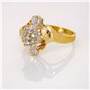 Image 4 : 10k yg Cluster Fashion Ring w/ Diamonds