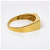 Image 3 : Mns 10k yg Nugget Pinky Ring w/ Diamonds