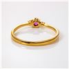 Image 2 : 10k yg Ruby & Diamond Ring