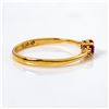 Image 3 : 10k yg Ruby & Diamond Ring