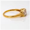 Image 3 : 10k yg 3 Stone Ring