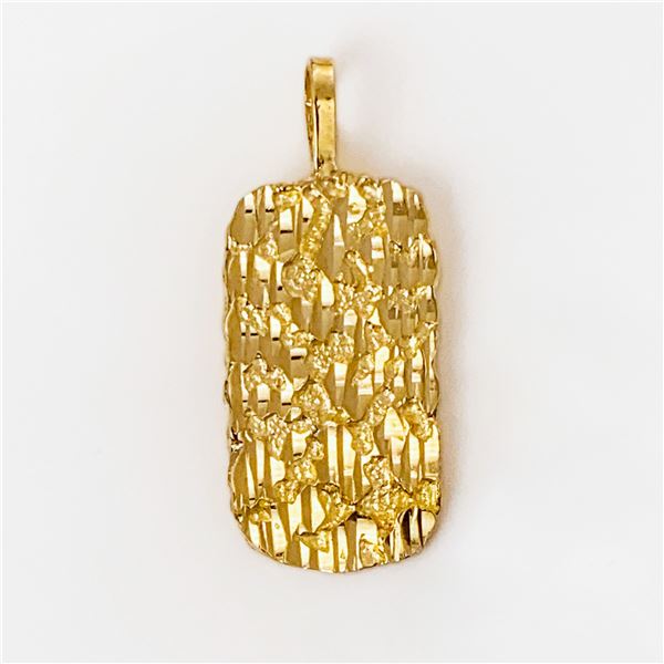 10k yg Nugget Pendant