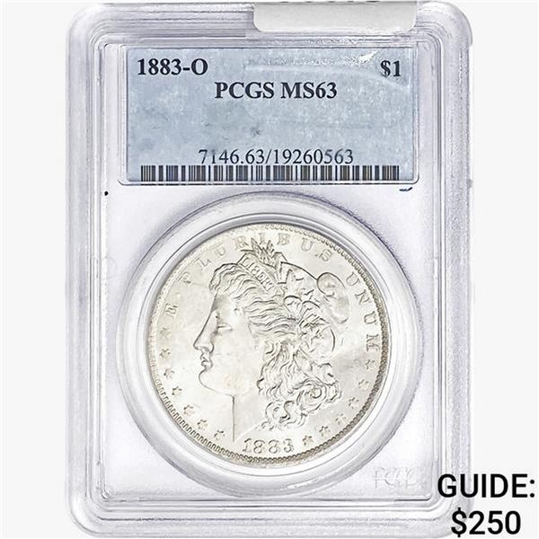 1883-O Morgan Silver Dollar PCGS MS63