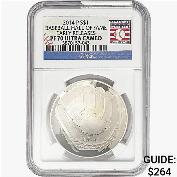 2014-P Silver $1-Hall of Fame NGC PF70 UC