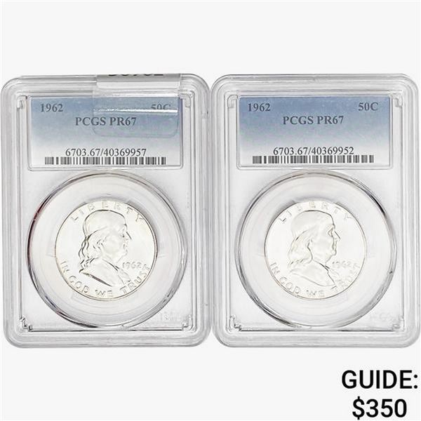 [2]1962 Franklin Half Dollar PCGS PR67