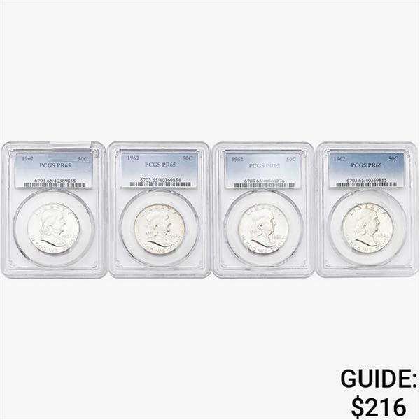 [4]1962 Franklin Half Dollar PCGS PR65