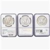 Image 2 : [3]1921 Morgan Silver Dollar NGC BU/MS61-62