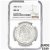 Image 1 : 1881-S Morgan Silver Dollar NGC MS63