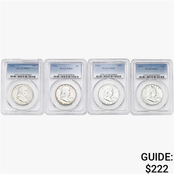 [4]1962 Franklin Half Dollar PCGS PR65-66