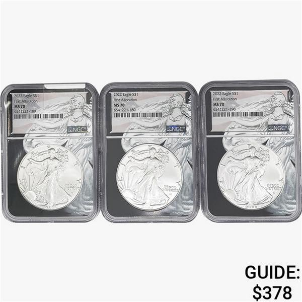 [3]2022 Silver Eagle NGC MS70