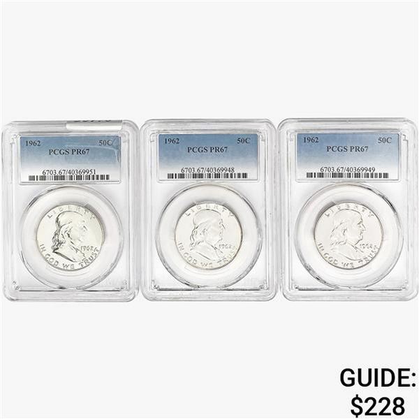 [3]1962 Franklin Half Dollar PCGS PR67