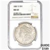 Image 1 : 1881-S Morgan Silver Dollar NGC MS63