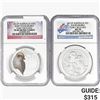 Image 1 : [2]2012-2013 Silver AUS 50C-$1-Kookaburra NGC