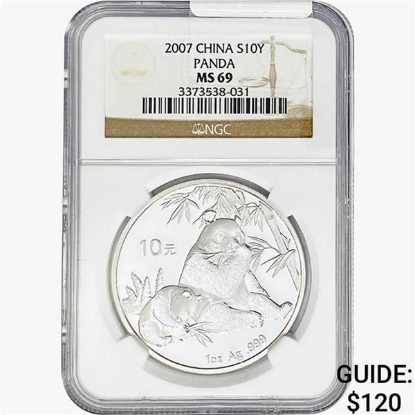 2007 1oz China 10Y Panda NGC MS69
