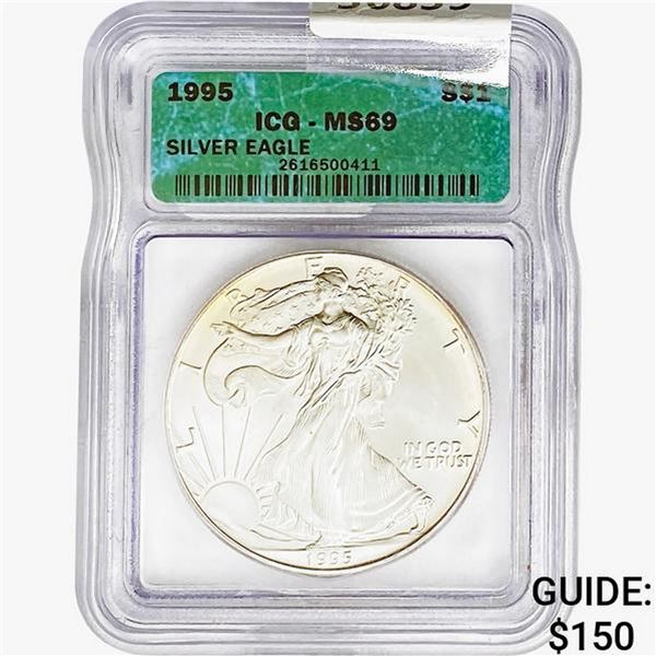 1995 Silver Eagle ICG MS69