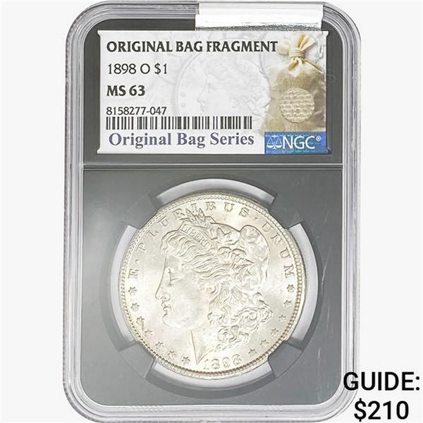 1898-O Morgan Silver Dollar NGC MS63