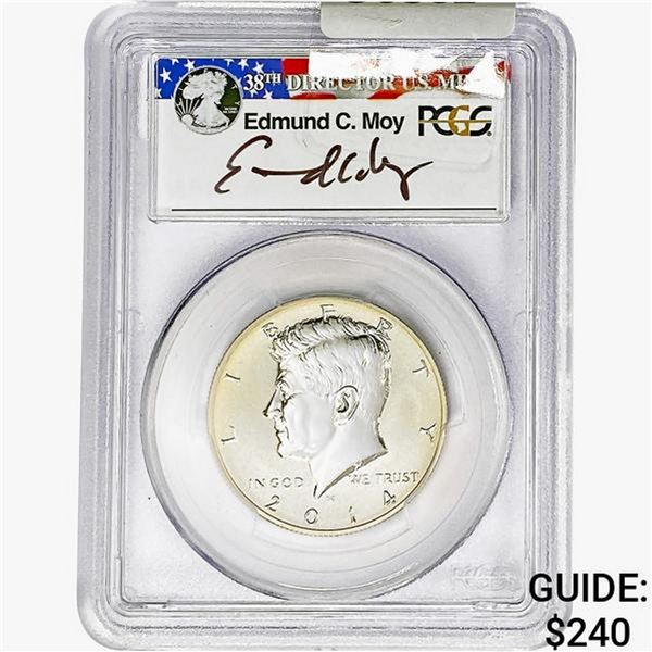 2014-W Kennedy Half Dollar PCGS PR70 REV Proof
