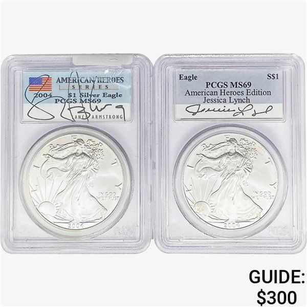[2]2004 Silver Eagle PCGS MS69