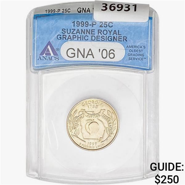 1999-P 25C Suzanne Royal Graphic Designer ANACS