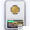 Image 2 : 1899 $5 Gold Half Eagle NGC MS64