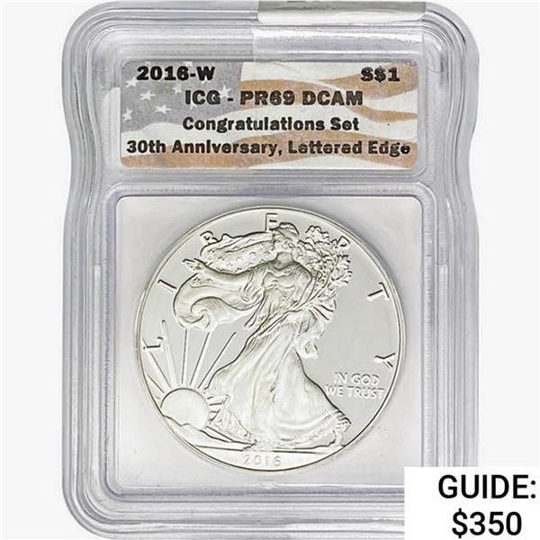2016-W Silver Eagle ICG PR69 DCAM Ltrd Edge