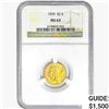 Image 1 : 1929 $2.50 Gold Quarter Eagle NGC MS63