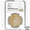 Image 1 : 1881-S Morgan Silver Dollar NGC MS65