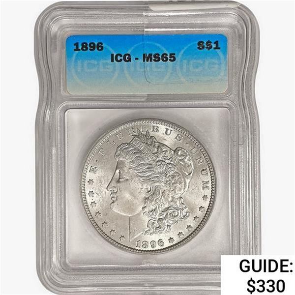 1896 Morgan Silver Dollar ICG MS65