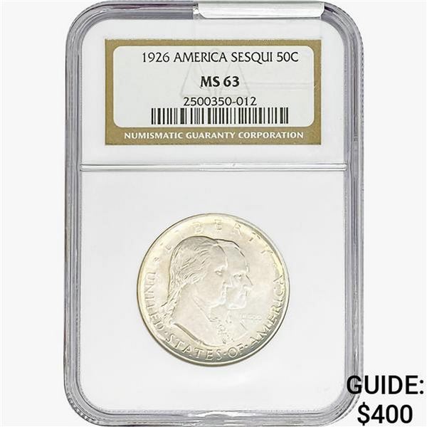 1926 Sesquicentennial Half Dollar NGC MS63