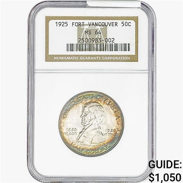 1925 Vancouver Half Dollar NGC MS64
