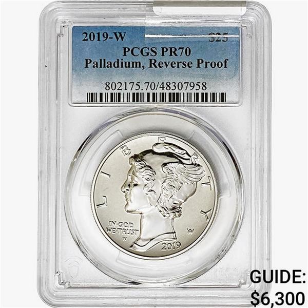 2019-W 1oz Pd$25 Eagle PCGS PR70 REV Proof