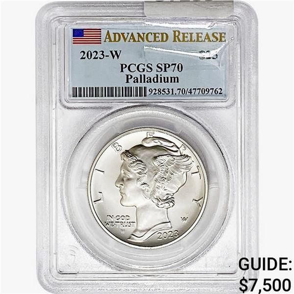 2023-W 1oz Pd$25 Eagle PCGS SP70